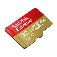 MEMORIA SANDISK EXTREME 32GB MICRO SDHC 100MB/S 4K CLASE 10 A1 V30 C/ADAPTADOR MEMORIA SANDISK EXTREME 32GB MICRO SDHC 100MB/S 4K CLASE 10 A1 V30 C/ADAPTADOR